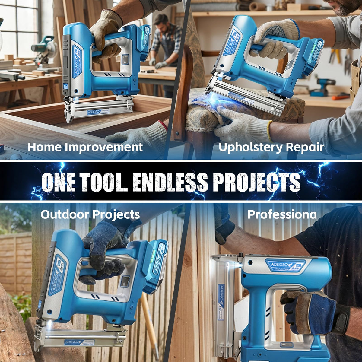 18 Gauge 2-in-1 Cordless Brad Nailer Stapler B78640