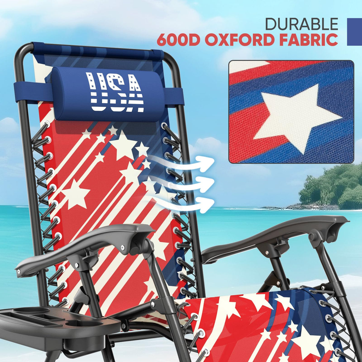 Zero Gravity Reclining Camping Chairs 2 Pack G6173