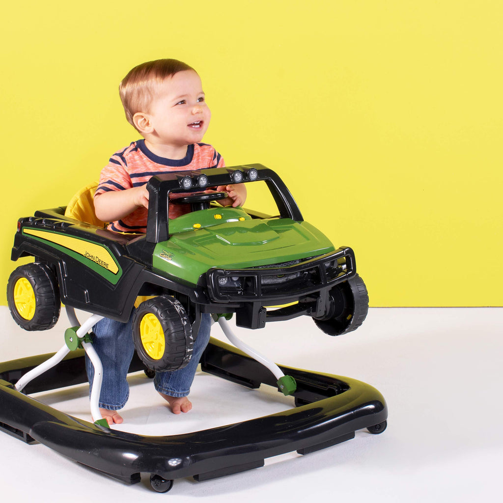 Green Baby Activity Center & Push Walker with Steering Wheel Toy P560471