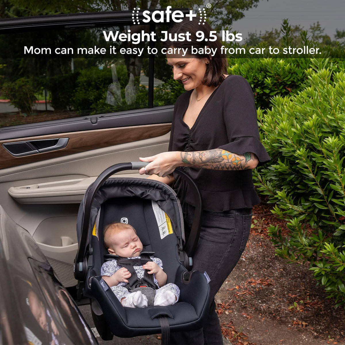 Infant Car Seat and Base, Rear-Facing 4-30lbs, Black Z7985