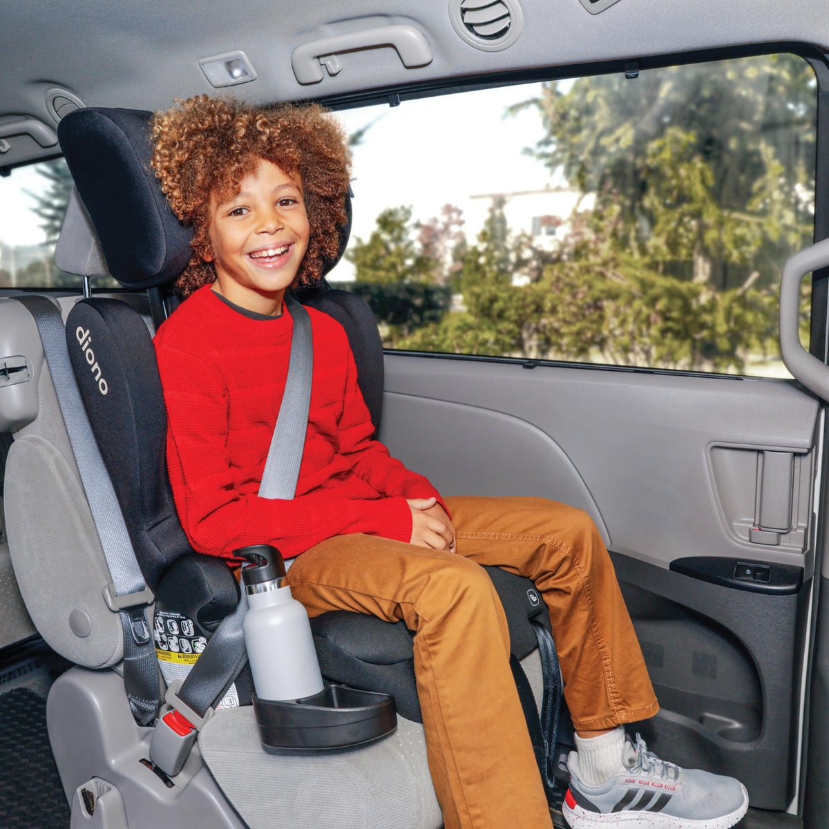 2-in-1 Belt Positioning Booster Seat, Black L845