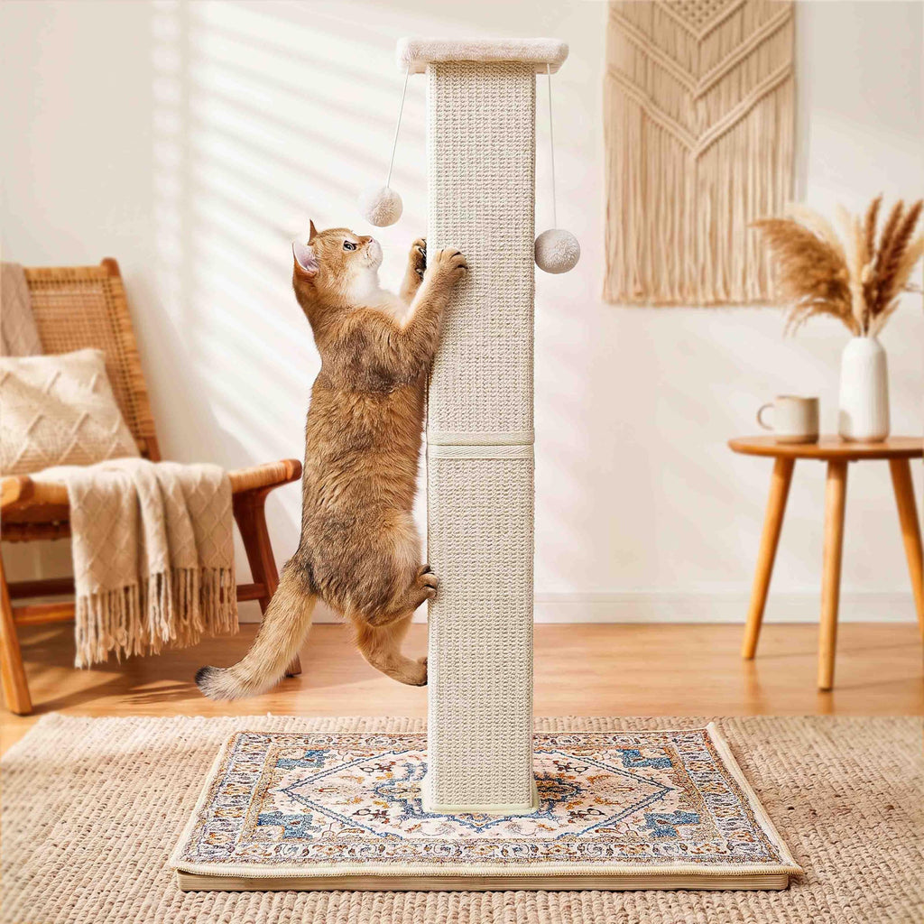 Tall Cat Scratching Post with Carpet T49145