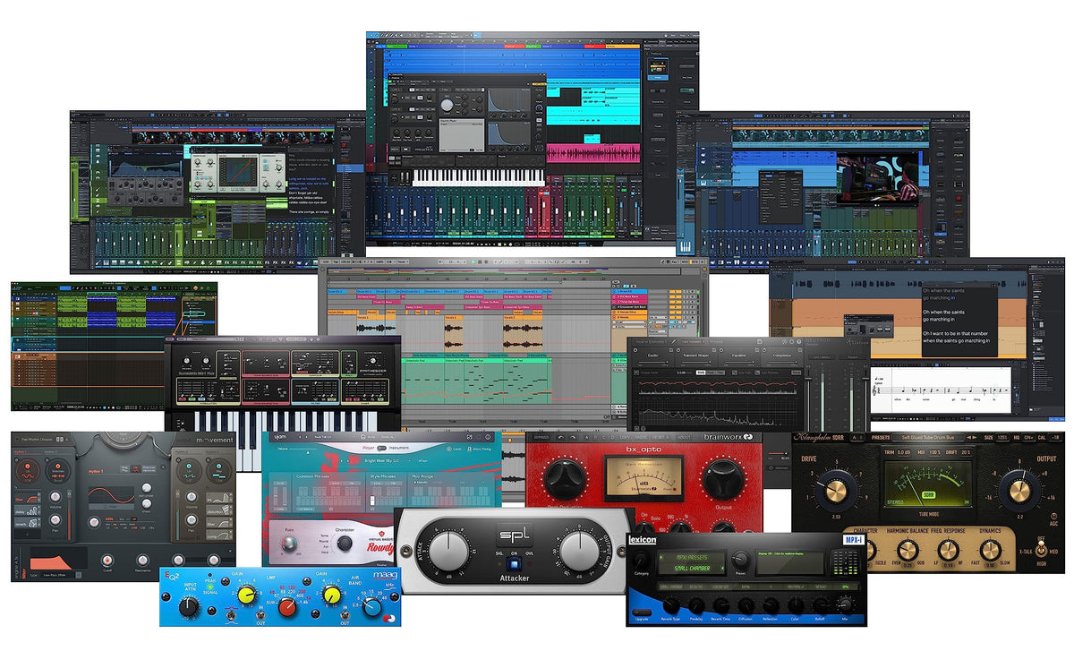 USB Audio MIDI Interface Recording Bundle with Condenser Microphone and Headphones R15219