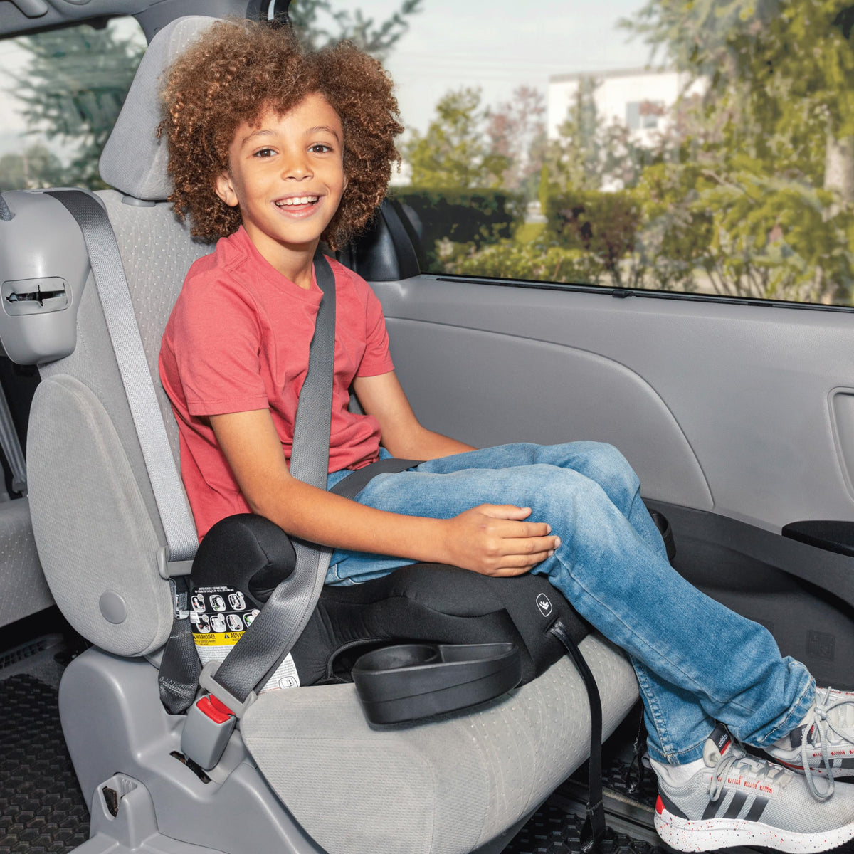 2-in-1 Belt Positioning Booster Seat, Black L845