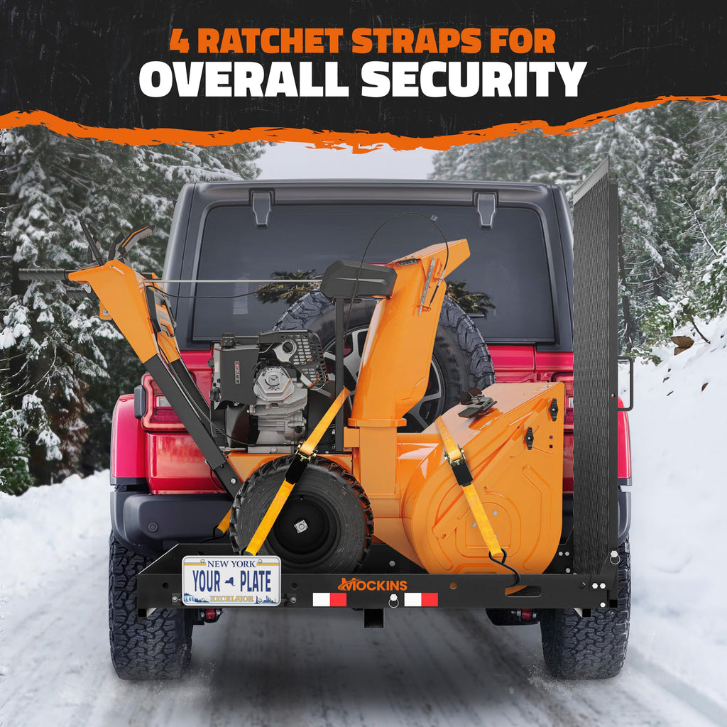 500lb Capacity Trailer Hitch Cargo Carrier with Ramp O5335
