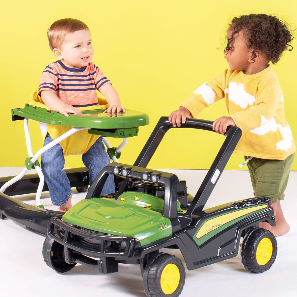 Green Baby Activity Center & Push Walker with Steering Wheel Toy P560471