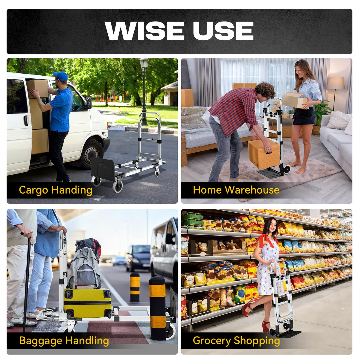 3-in-1 Convertible Dolly Cart P6276